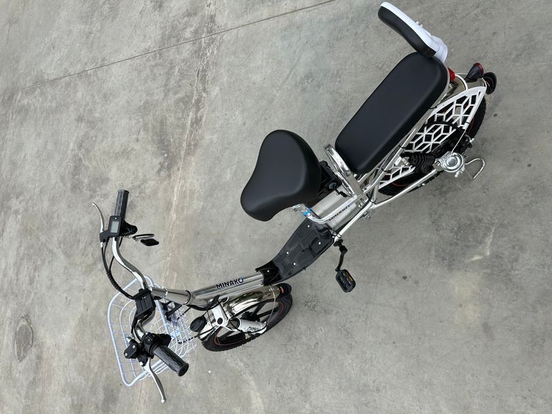 Електровелосипед MINAKO V8 PRO (18" 48V 15Ah 500W ) хром, модель 2025 року 1743 фото