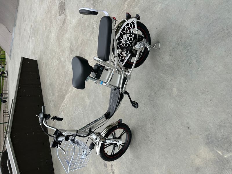 Електровелосипед MINAKO V8 PRO (18" 48V 15Ah 500W ) хром, модель 2025 року 1743 фото