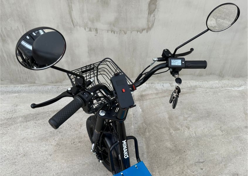 Електровелосипед MINAKO Monster 2025 20Ah 60V 1000W чорний | з посиленим вантажним багажником 34867 фото