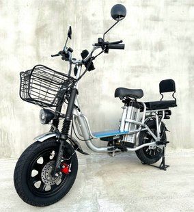 Електровелосипед MINAKO Monster 2025 18Ah 48V 1000W Хром | з розкладним сидінням - багажником 00987 фото